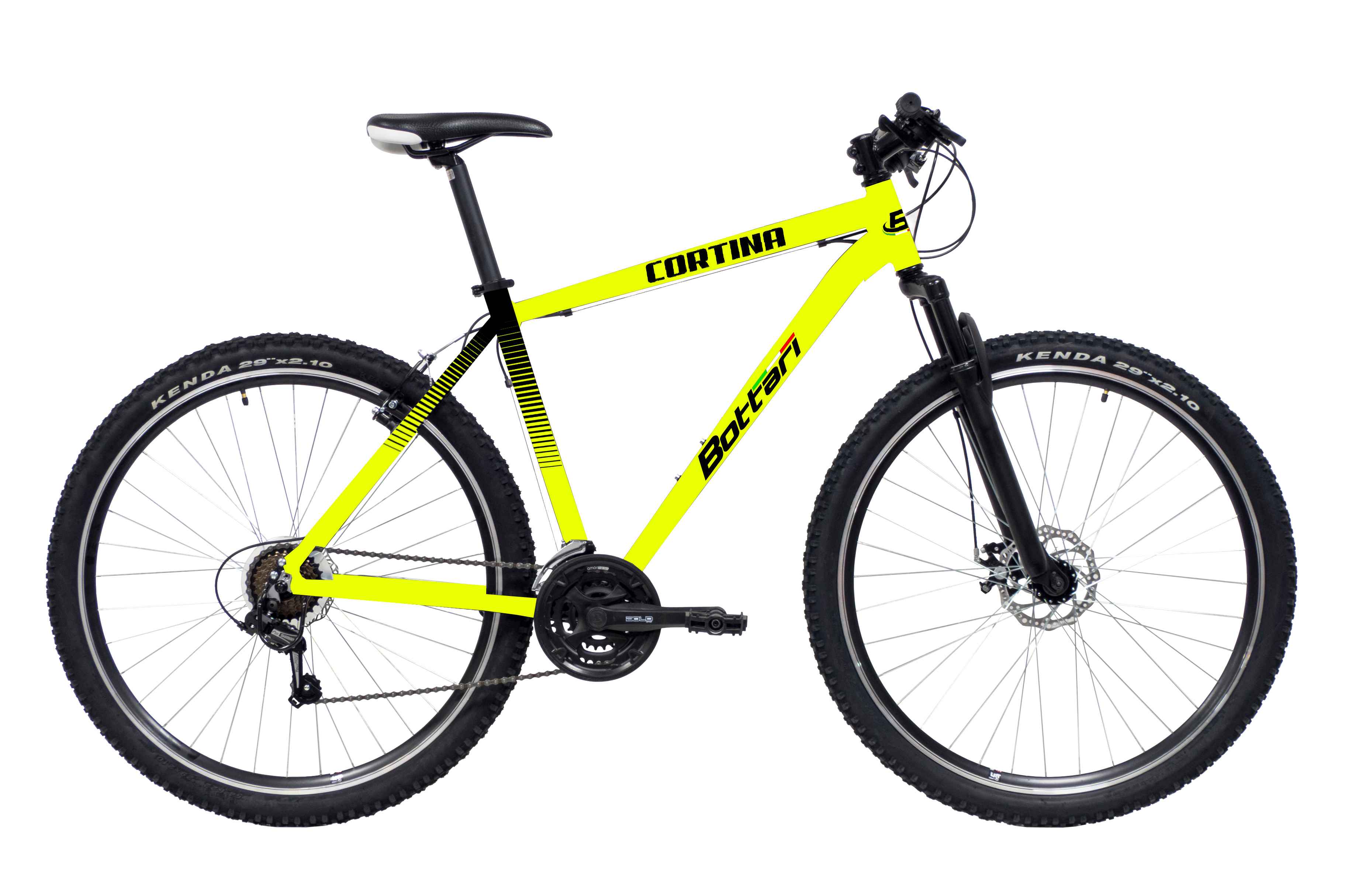 Bicicleta MTB29 CUADRO DE ALUMINIO "CORTINA" SHIMANO 21 VELOCIDADES TY21 FRENOS DISCO DELANTEROS Y TRASEROS - COLOR PRI