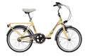 Bicicleta PLEGABLE 20" 1 VELOCIDAD "ROMA" CUADRO DE ACERO CON PORTADOR Y GUARDABARROS - COLOR BLANCO