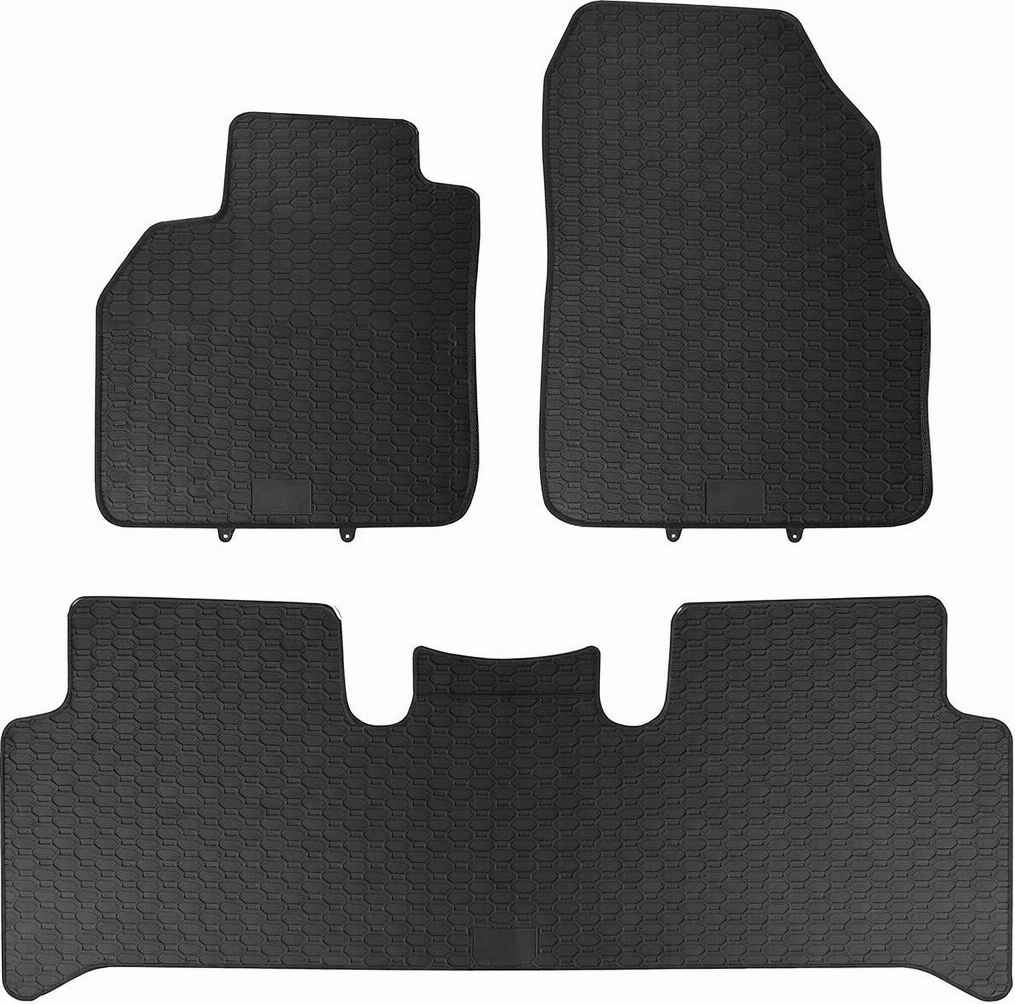 Alfombrillas de goma Renault Scenic II (2003-2009) - fila Trasera Unida