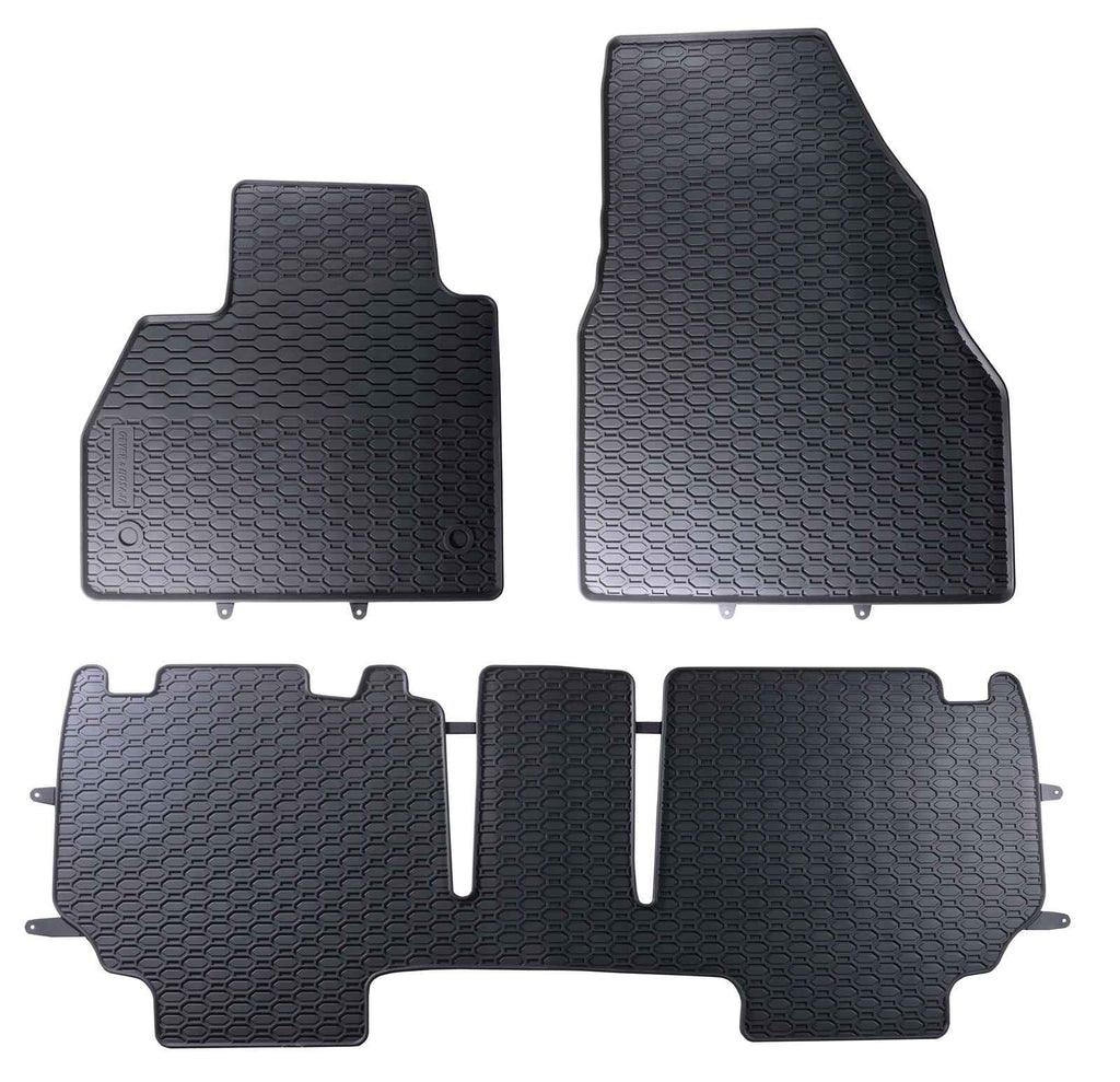 Alfombrillas de goma Renault Kangoo II (2008-2021) - 2ª fila Unida