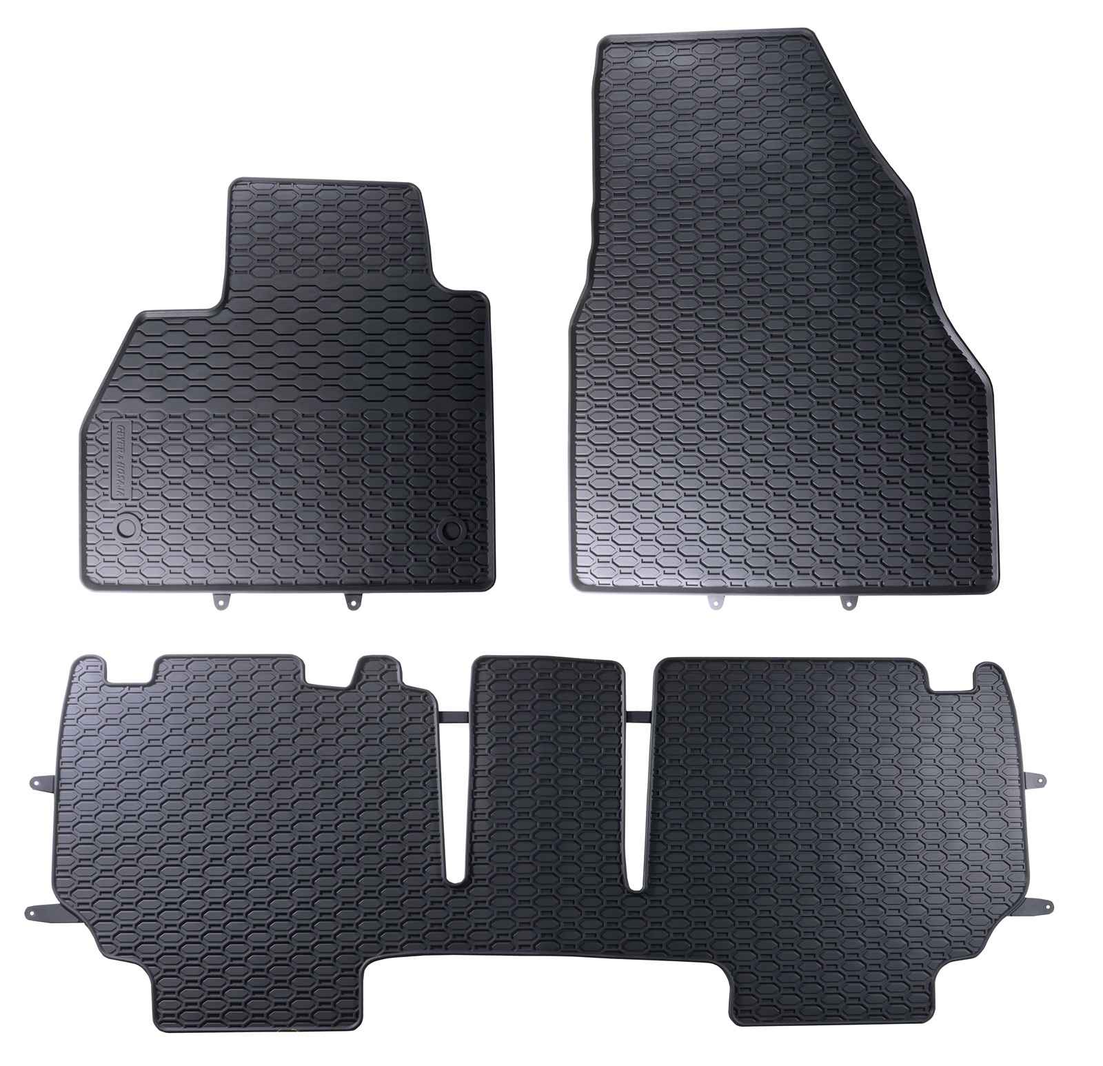 Alfombrillas de goma Renault Kangoo II (2008-2021) - 2ª fila Unida