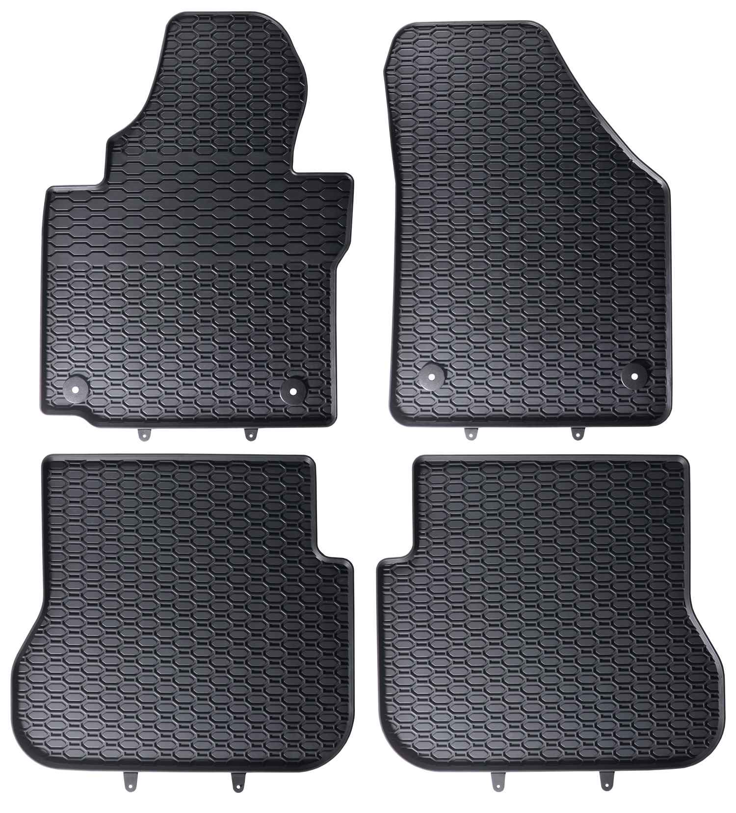 Alfombrillas de goma Volkswagen Caddy III / IV (2004-2020) - Juego 4 Piezas