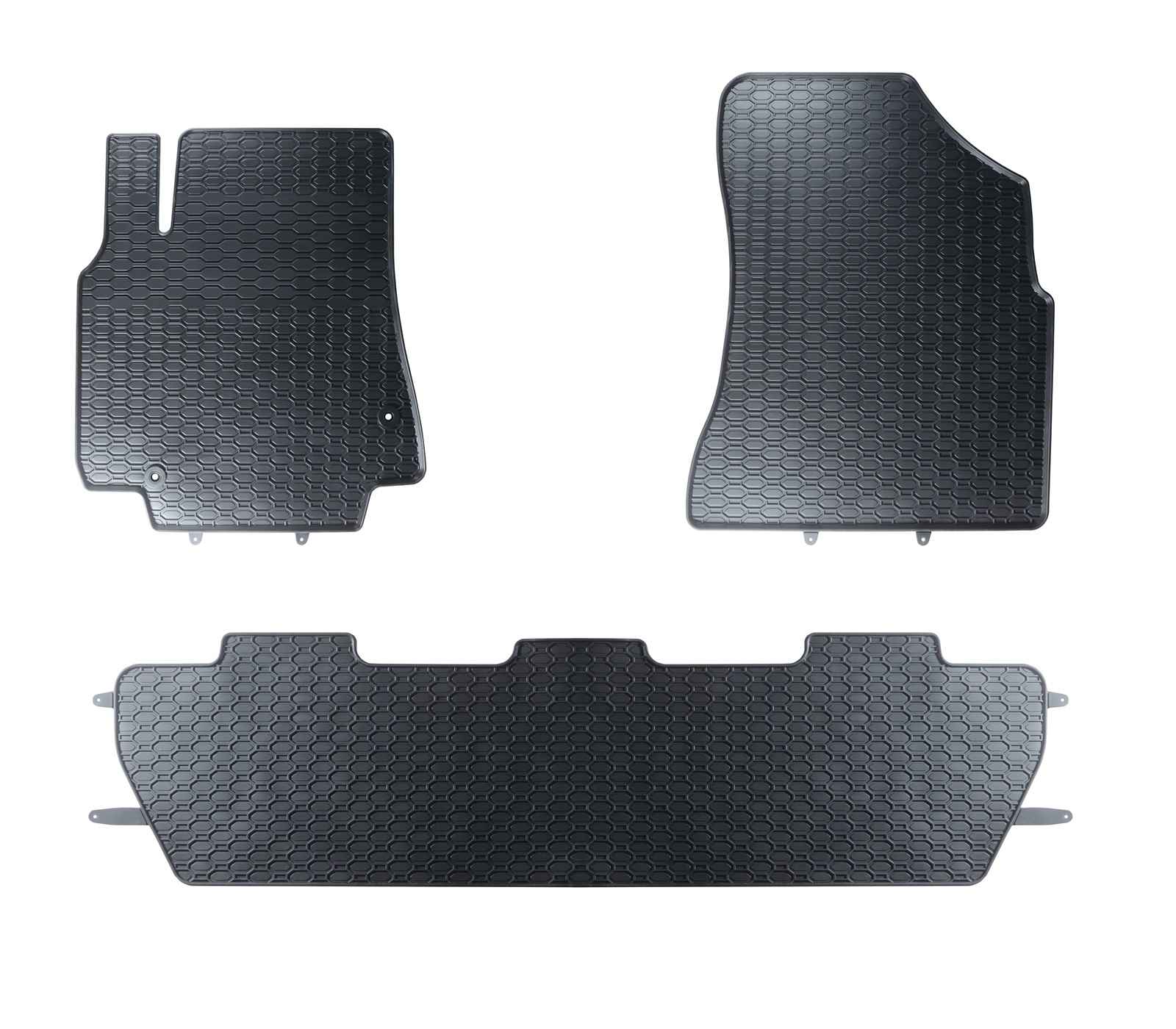 Alfombrillas de goma Citroën Berlingo II (2008-2018) - 2ª fila Unida