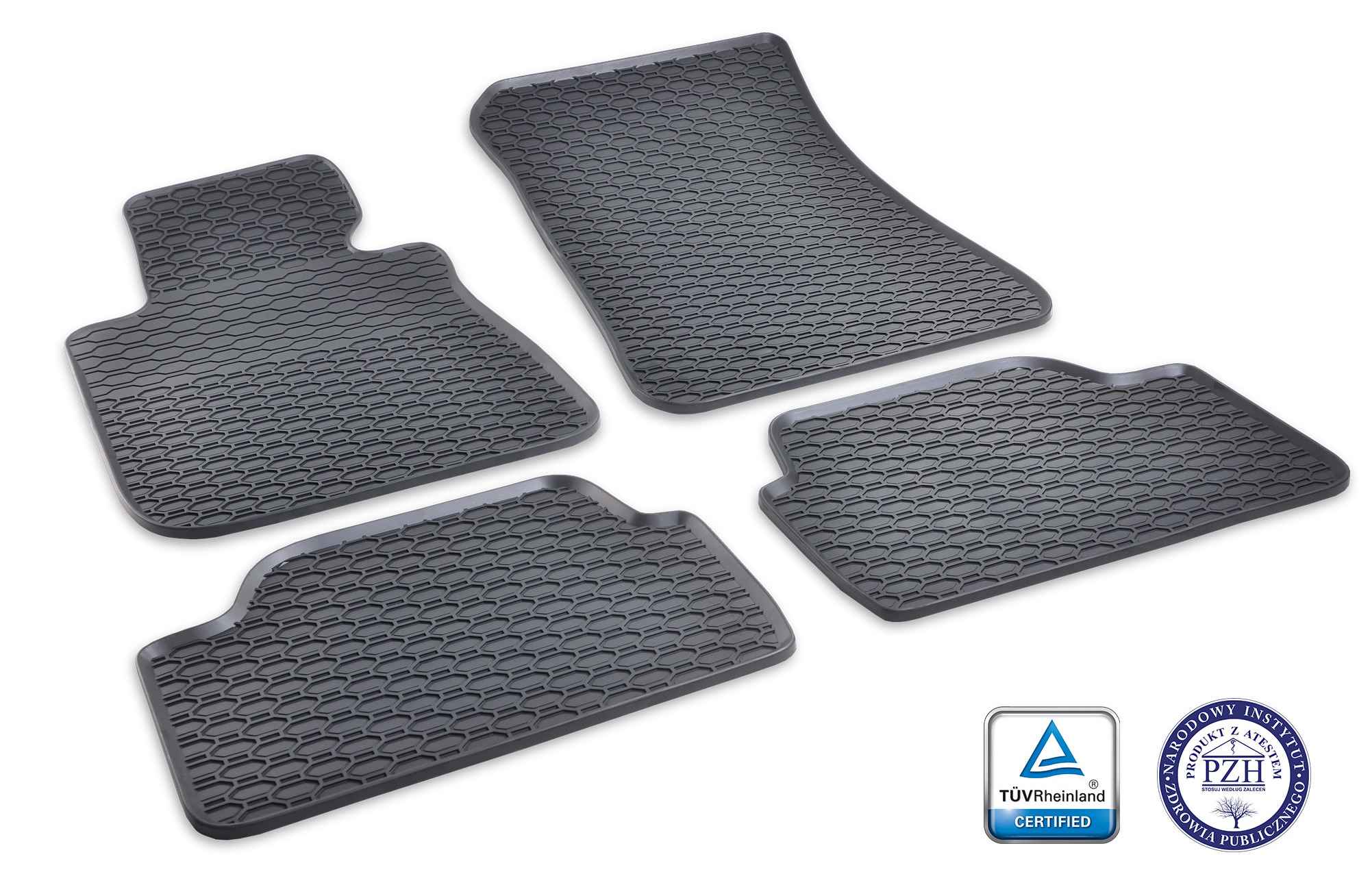 Alfombrillas de goma BMW Serie 1 E81 / E87 (2004-2011) - Juego 4 Piezas