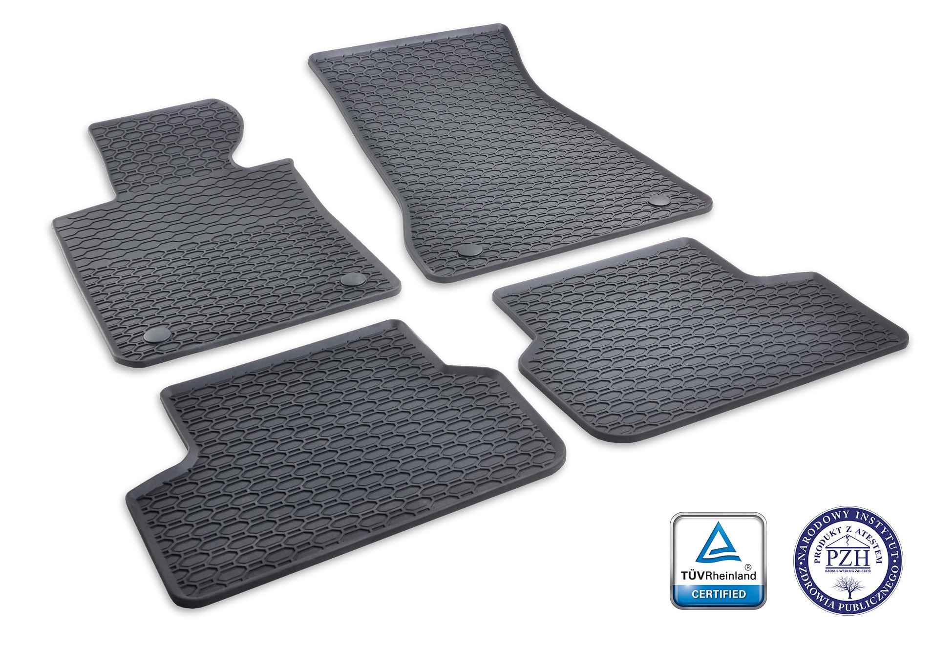 Alfombrillas de goma BMW Serie 5 G30 / G31 (2016-2023) - Juego 4 Piezas