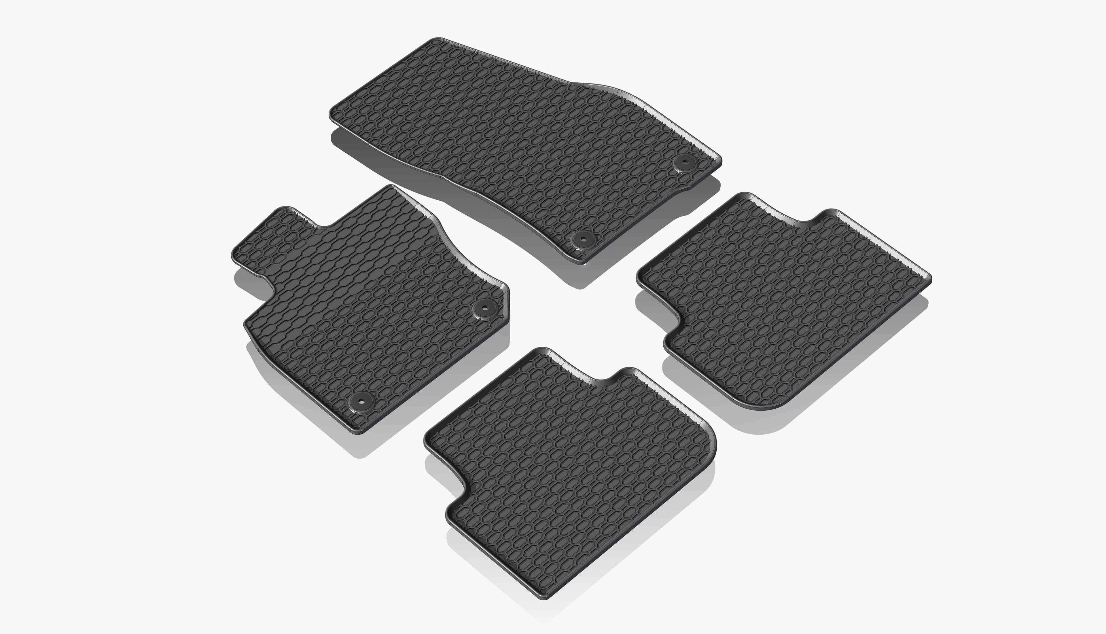 Alfombrillas de goma Volkswagen Tiguan III (2024-actualidad) - Juego 4 Piezas