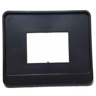 Portamatrículas plastico negro motocicleta