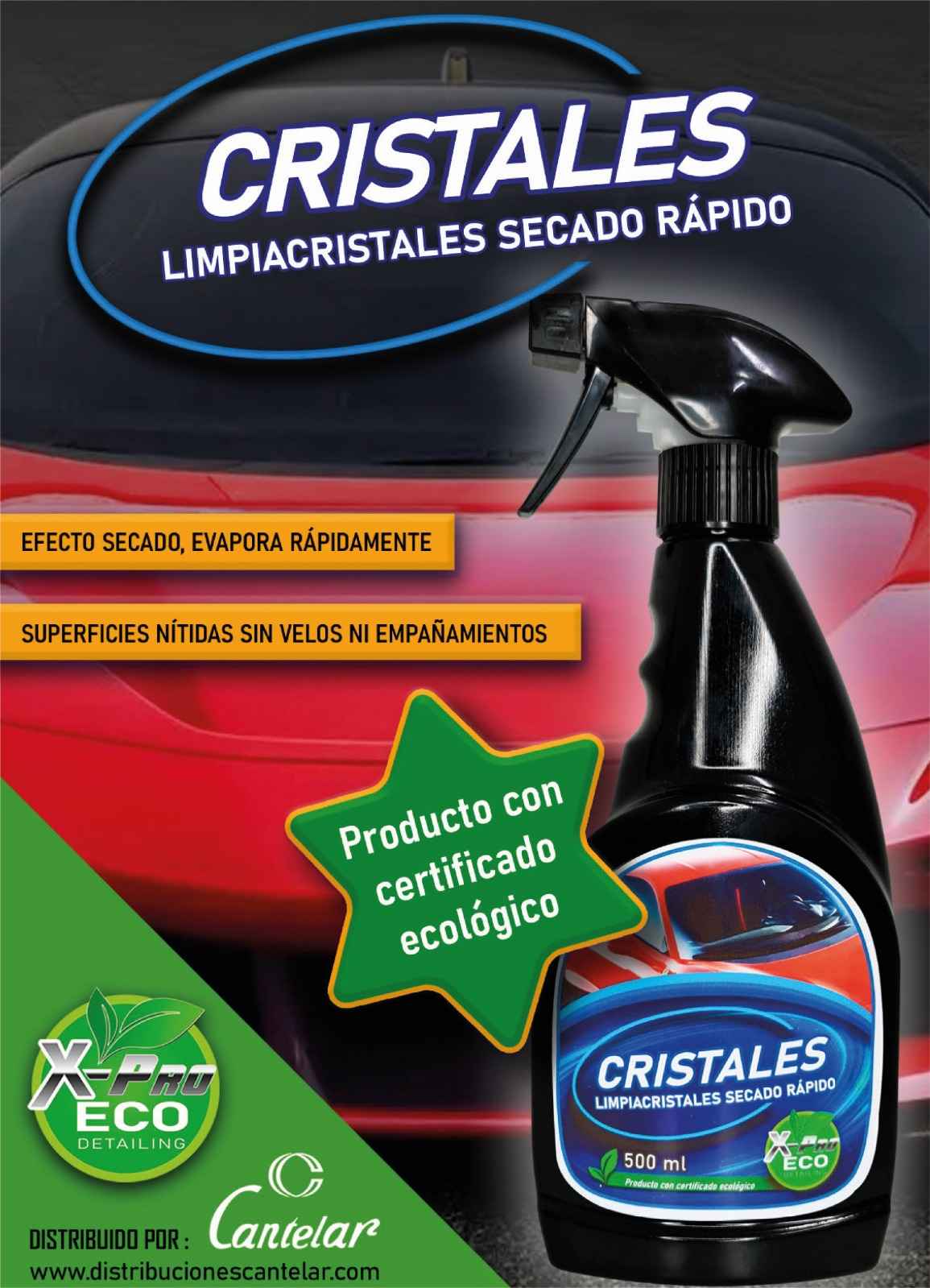 Limpiacristales 500ml (Secado Rapido)