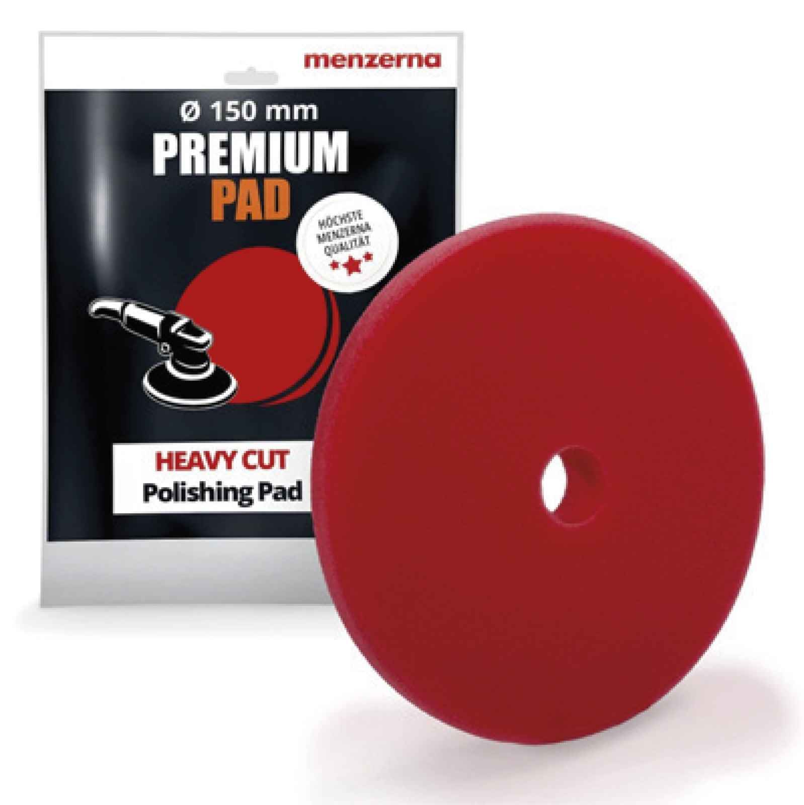 Menzerna Heavy Cut Pad Ø 150 ROJA