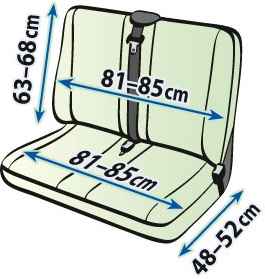 Funda asiento banco furgoneta - Ares DV2M