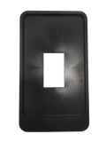 Portamatrículas plastico negro ciclomotor 105x195mm