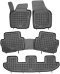 Alfombrillas de goma Seat Alhambra, Volkswagen Sharan 7pl (2010-actualidad) a medida