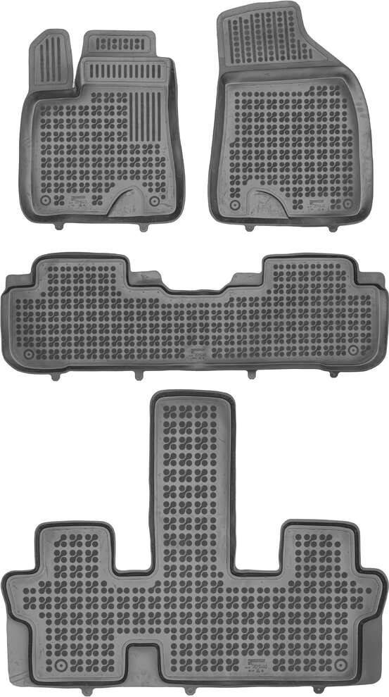 Alfombrillas de goma Toyota Highlander III (XV50) 7pl (2013-actualidad) a medida