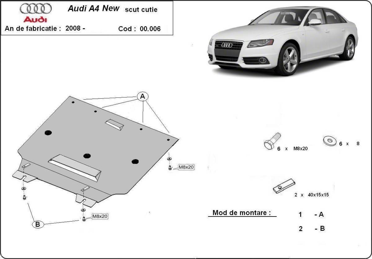 Protección de Caja de Cambios Audi A4 4 B8 All Road (2008-2014)