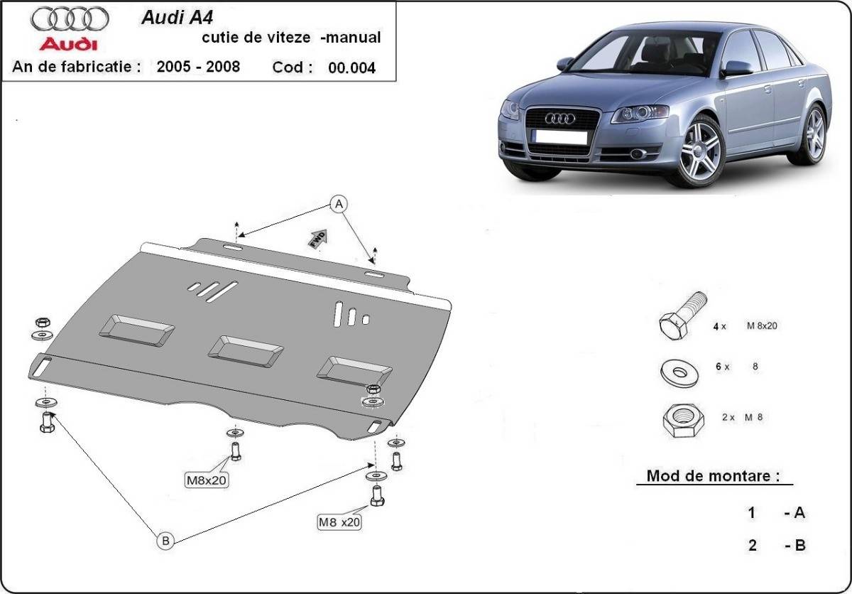 Protección de Caja de Cambios Manuale Audi A4 B7 All Road (2005-2008)