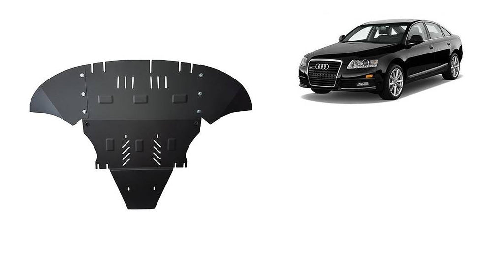 Cubre cárter metálico Audi A6 con Solapas Laterales "02.210L" (2004-2011) a medida