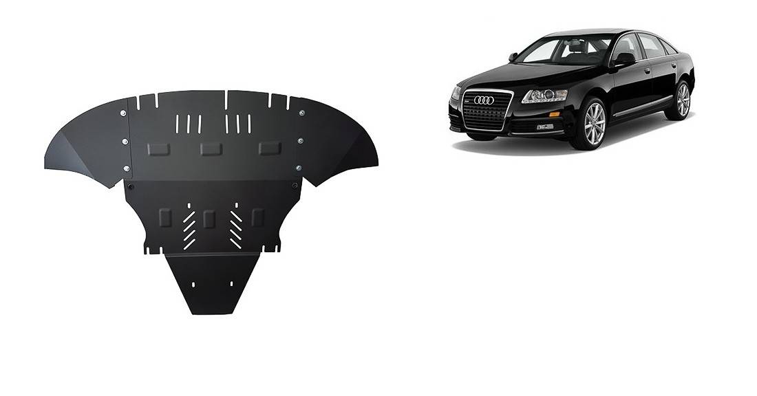 Cubre cárter metálico Audi A6 con Solapas Laterales "02.210L" (2004-2011) a medida