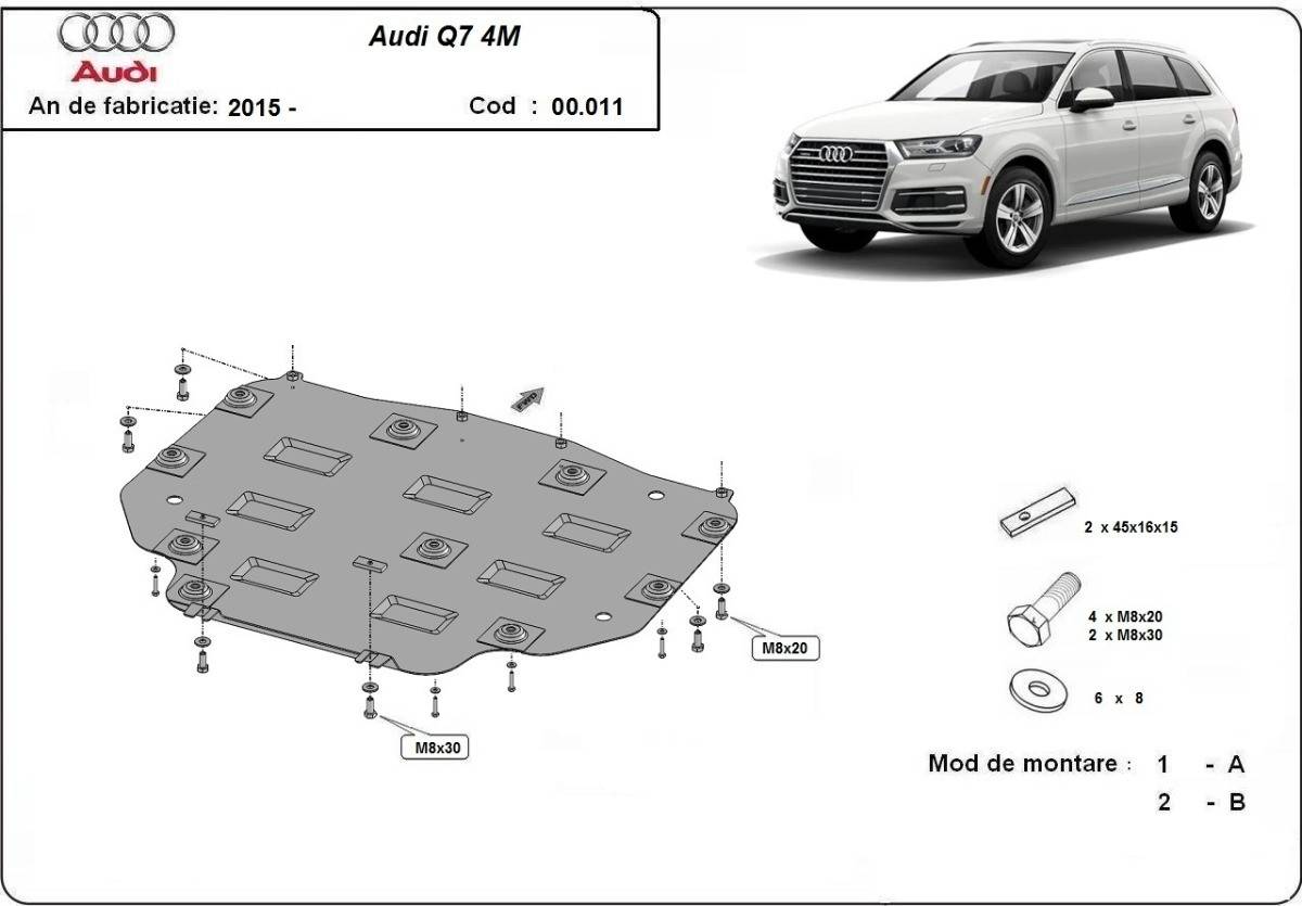 Protección de Caja de Cambios Audi Q7 (2015-actualidad)