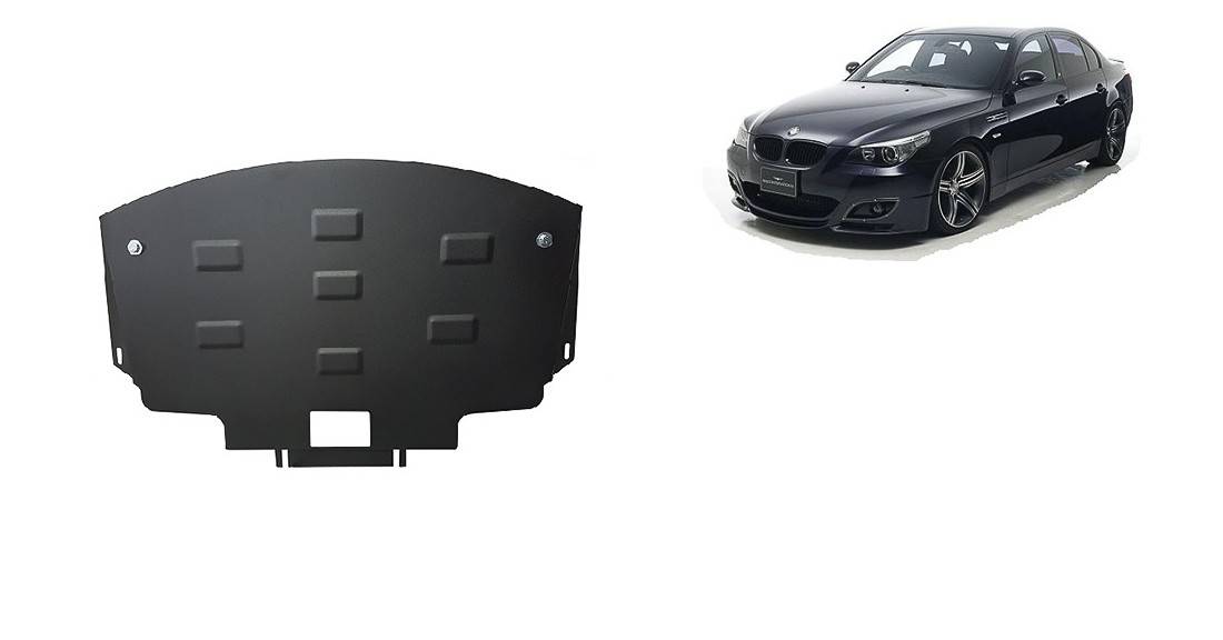 Cubre cárter metálico BMW Serie 5 E60/E61 Parachoques Delantero Estándar M "03.016M" (2003-2010) a medida