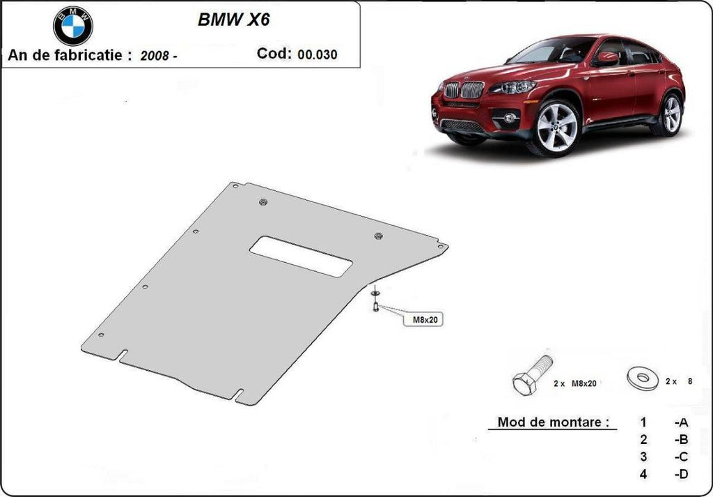 Protección de Caja de Cambios BMW X6 (2007-2014)