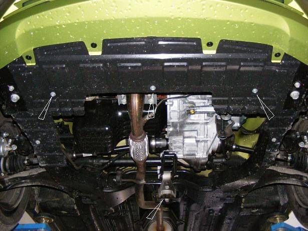 Cubre cárter metálico Chevrolet Spark (2009-2022) a medida