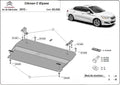 Cubre cárter metálico Citroën C-Elysee (2012-actualidad) a medida