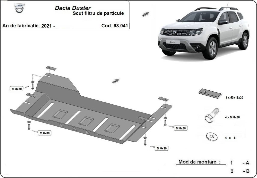Protección DPF Dacia Duster (2021-actualidad)
