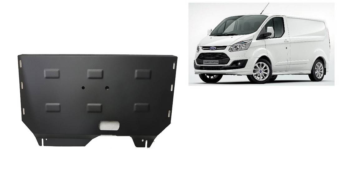 Cubre cárter metálico Ford Transit Custom (2013-2019) a medida