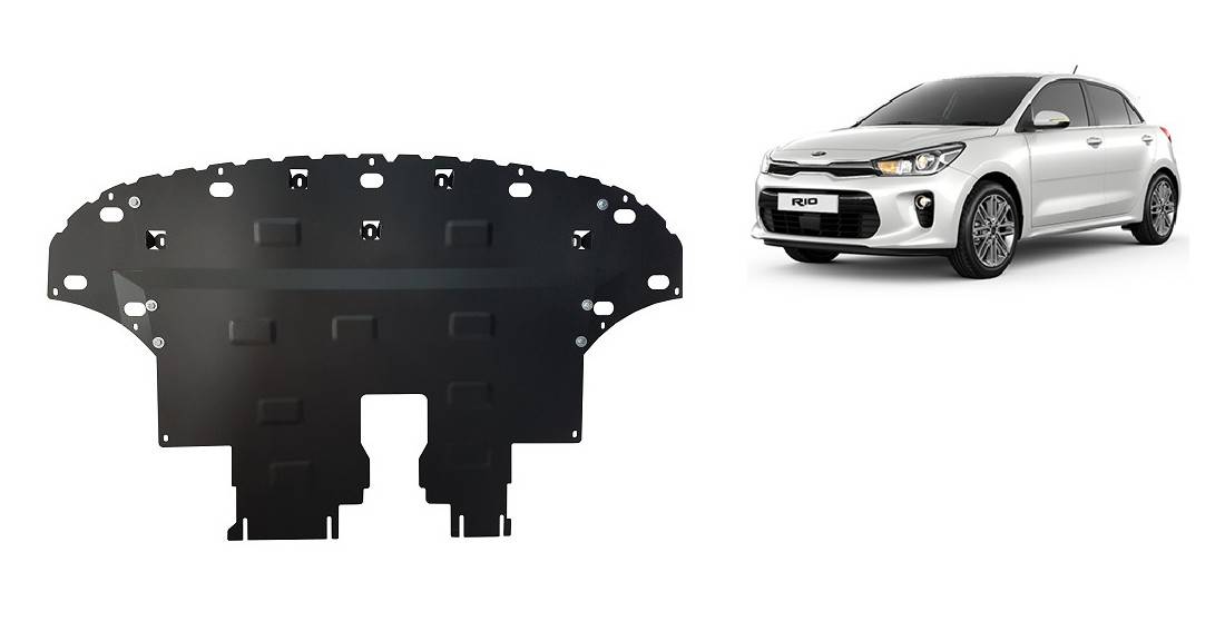 Cubre cárter metálico Kia Rio 4 (2017-2022) a medida