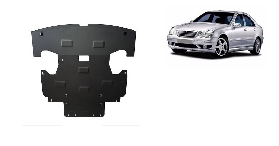 Cubre cárter metálico Mercedes Clase C (2000-2007) a medida