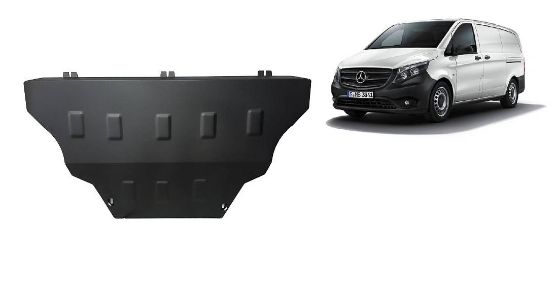 Cubre cárter metálico Mercedes Vito W447, 4x2, 1.6 D (2014-2022) a medida