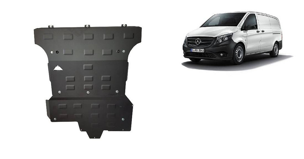 Cubre cárter metálico Mercedes Vito W447, 2.2 D, 4x4 (2014-2022) a medida