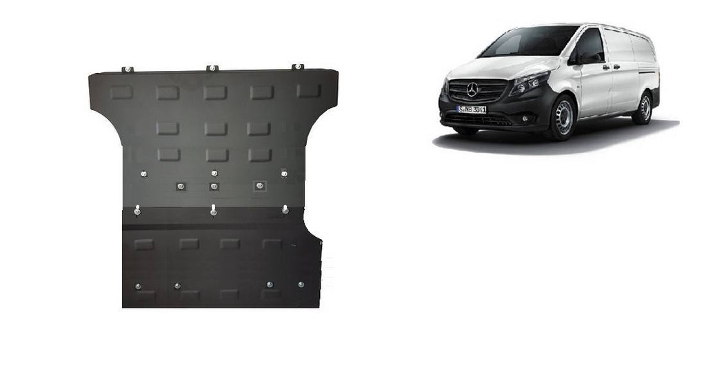 Cubre cárter metálico Mercedes Viano W447 2.2 D, 4x2 (2014-2022) a medida