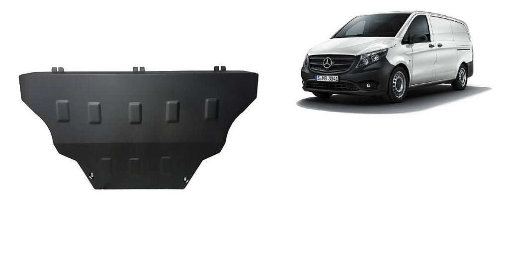 Cubre cárter metálico Mercedes Clase V W447, 4x2, 1.6 D (2014-2022) a medida