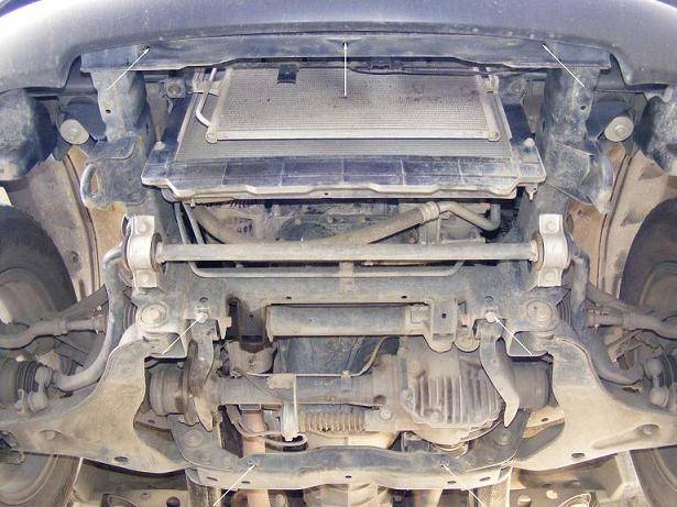 Cubre cárter metálico Mitsubishi L 200 (2005-2015) a medida