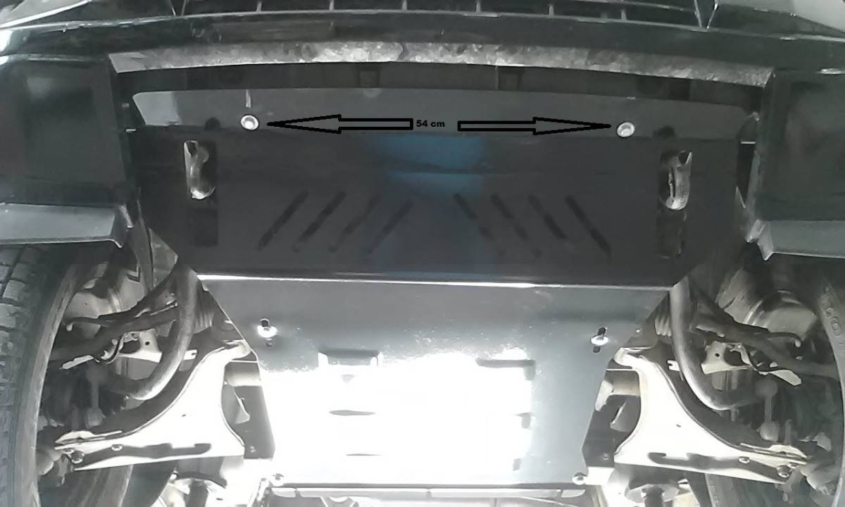 Cubre cárter metálico Mitsubishi Pajero 4 (V80, V90) (2007-2022) a medida