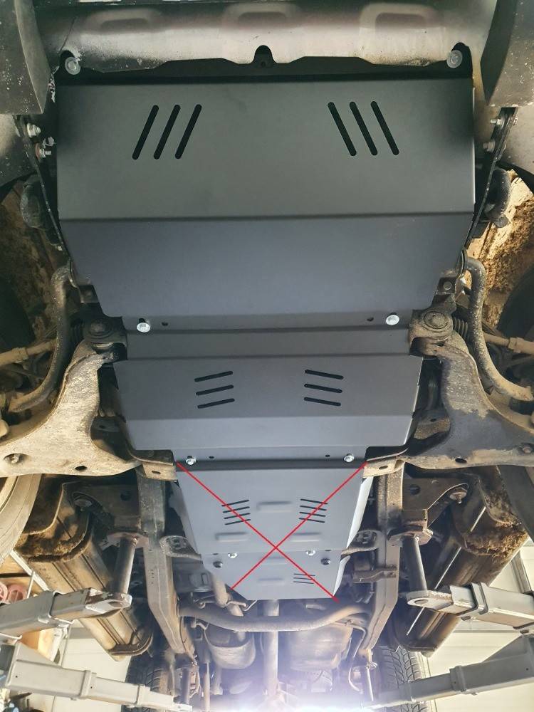 Cubre cárter metálico Mitsubishi Pajero Sport 2 (2008-2016) a medida