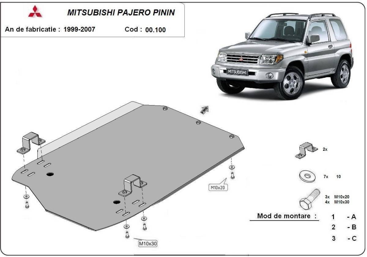 Protección de Caja de Cambios Mitsubishi Montero Pinin (1997-2007)