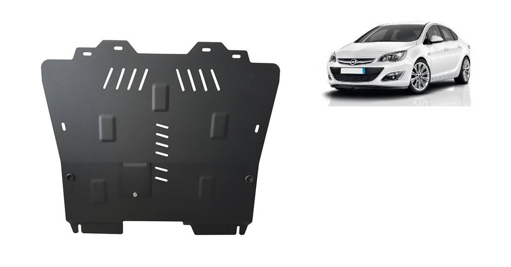 Cubre cárter metálico Opel Astra J sedán (2013-2020) a medida