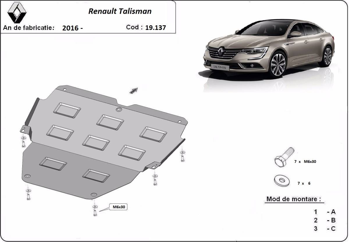 Cubre cárter metálico Renault Talisman (2016-2022) a medida