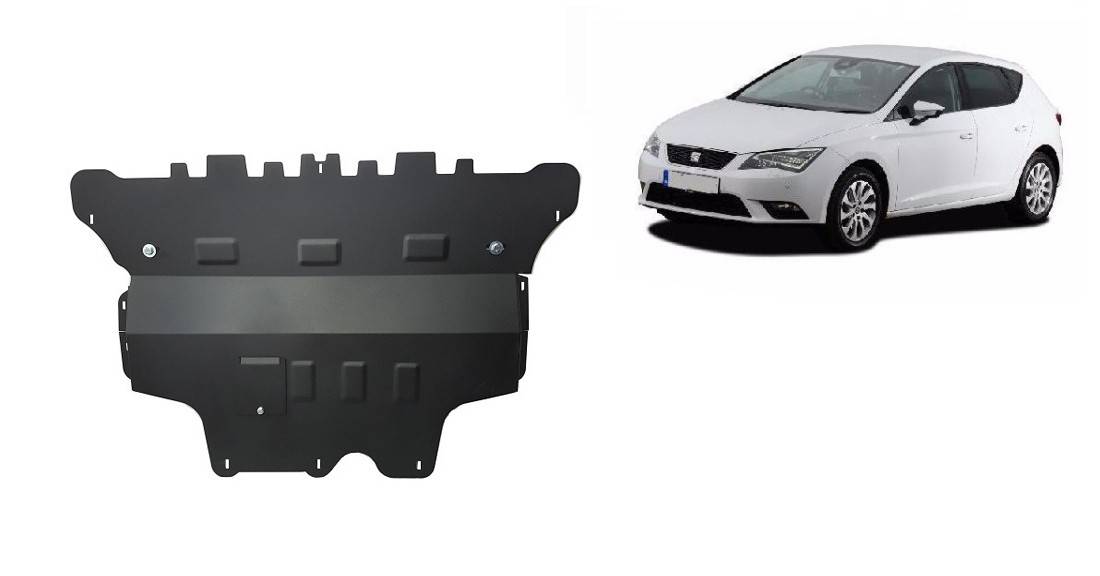 Cubre cárter metálico Seat León - Caja de Cambios Automática "30.145A" (2012-2022) a medida