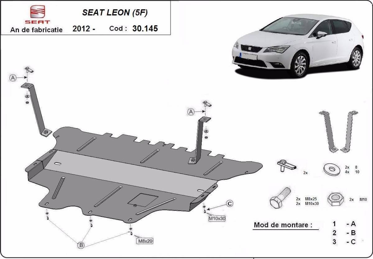 Cubre cárter metálico Seat León (2012-2020) a medida