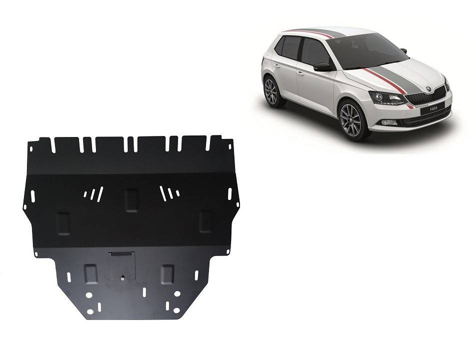 Cubre cárter metálico Skoda Fabia 3 Diesel (2014-2022) a medida