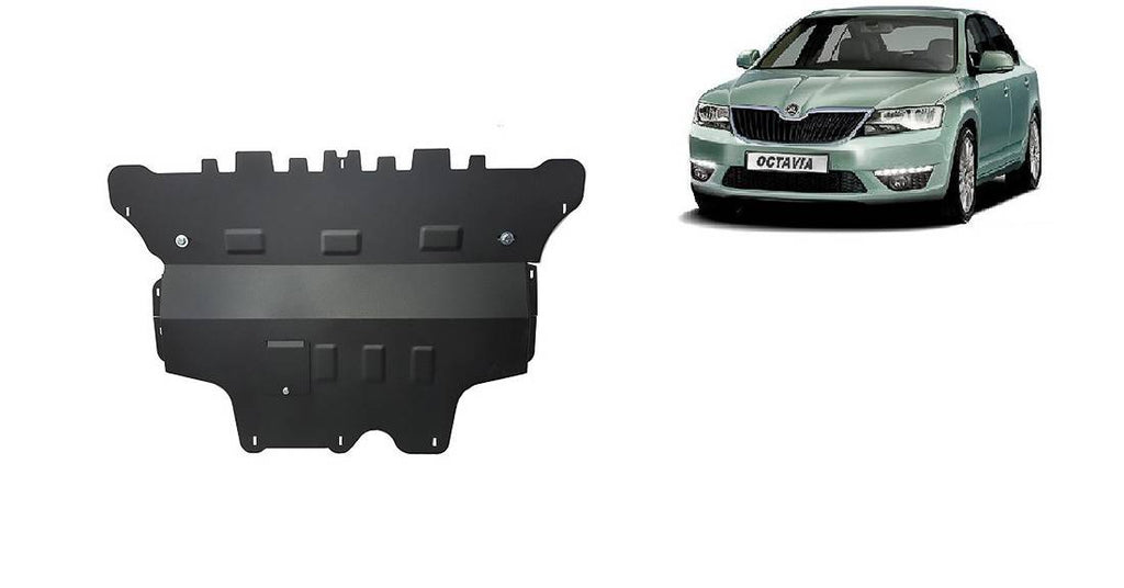 Cubre cárter metálico Skoda Octavia 3 - Caja de Cambios Manual (2013-2019) a medida