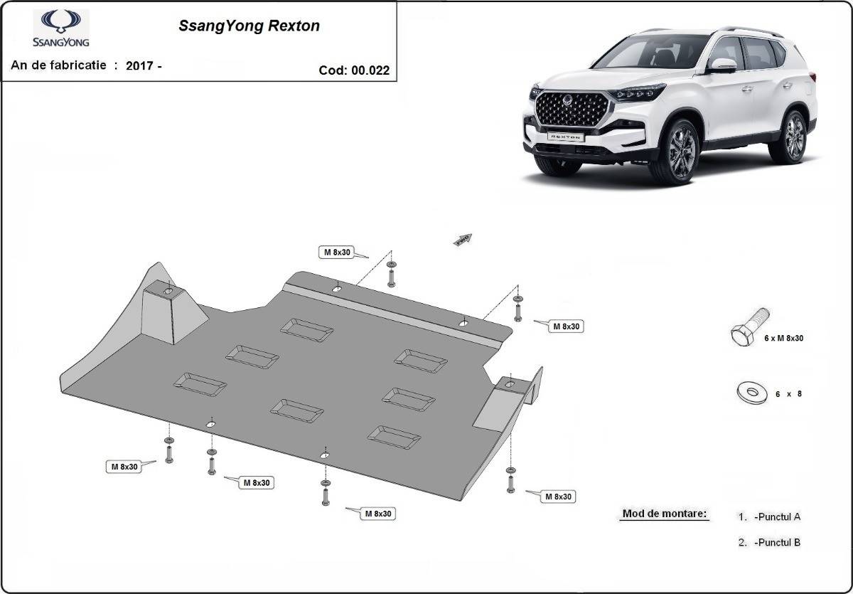 Protección de Caja de Cambios Ssangyong Rexton (2017-actualidad)