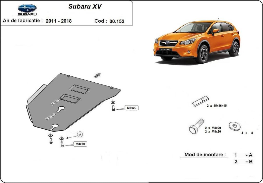 Protección de Caja de Cambios Subaru XV (2011-2017)
