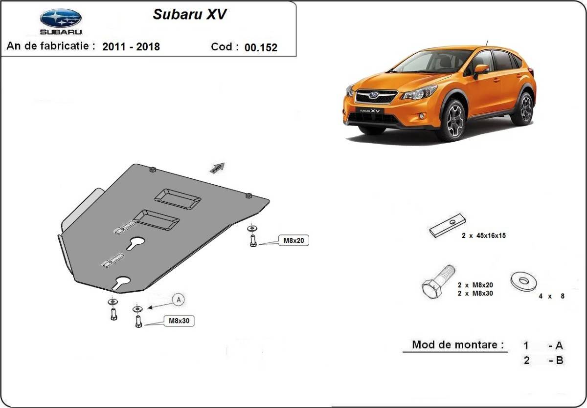 Protección de Caja de Cambios Subaru XV (2011-2017)