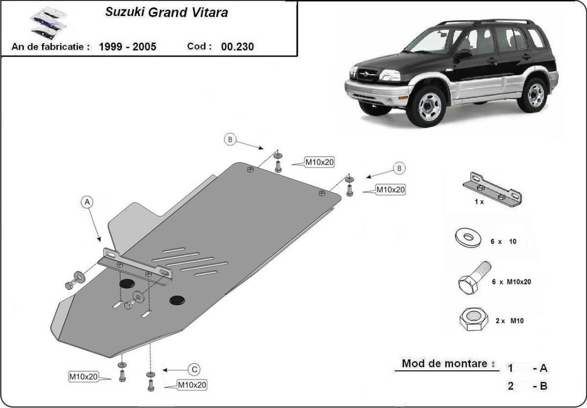 Protección de Caja de Cambios Suzuki Grand Vitara (1999-2005)