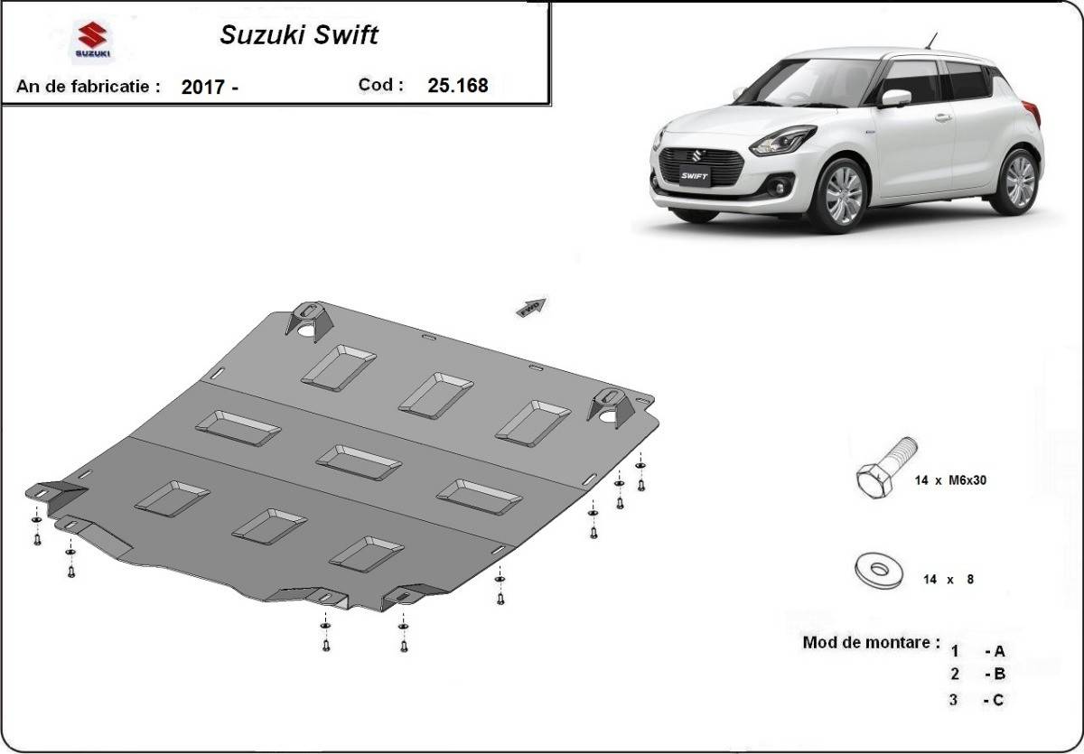 Cubre cárter metálico Suzuki Swift (2017-2022) a medida