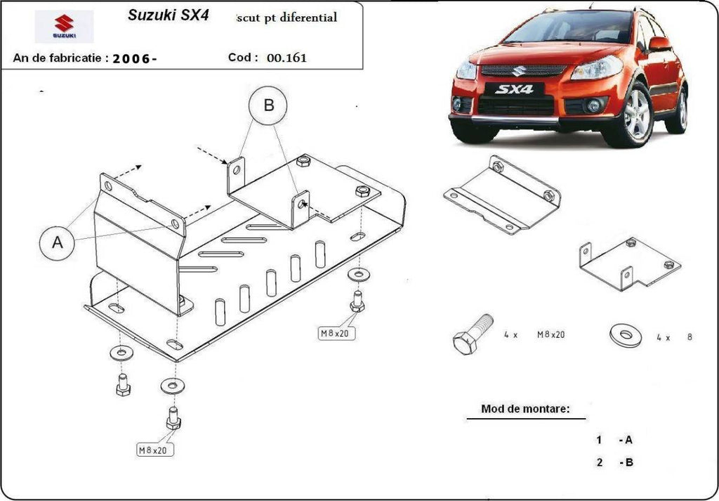 Protección del Diferencial Suzuki SX 4 (2006-2013)